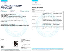 Certificado Internacional de la Garantia de la Calidad: Certificado ISO9001 Agrale S.A
